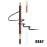 1 pcs Makeup Eyebrow Enhancer 12H Long Lasting Sweat &Waterproof Eyebrow Pencil Pen Dark Brown Eye Brow Pencil 5 Colors to Choose (4 Grey)