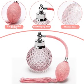 Coolrunner Crystal Art Vintage Style Refillable Perfume Atomizer Long Spray Bottle 100ml (Pink) Coolrunner Crystal Art Vintage Style Refillable Perfume Atomizer Long Spray Bottle 100ml (Pink)