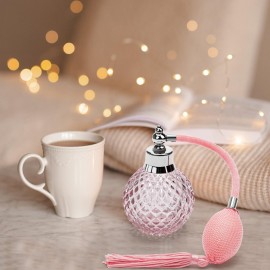 Coolrunner Crystal Art Vintage Style Refillable Perfume Atomizer Long Spray Bottle 100ml (Pink) Coolrunner Crystal Art Vintage Style Refillable Perfume Atomizer Long Spray Bottle 100ml (Pink)
