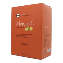Celavi Essence Facial Mask Paper Sheet Korea Skin Care Moisturizing 24 Pack (Vitamin C)