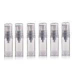 erioctry 5ML Airless Pump Bottle-Empty Refillable Clear Airless Vacuum Pump Cream Lotion Bottle Travel Bottles Toiletries Liquid Container for Cosmetic Make-up Pack of 6 (5ml)