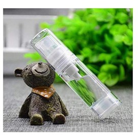 erioctry 5ML Airless Pump Bottle-Empty Refillable Clear Airless Vacuum Pump Cream Lotion Bottle Travel Bottles Toiletries Liquid Container for Cosmetic Make-up Pack of 6 (5ml)