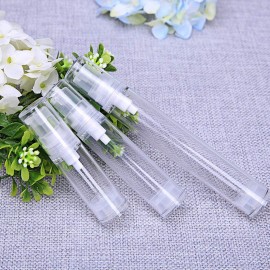 erioctry 5ML Airless Pump Bottle-Empty Refillable Clear Airless Vacuum Pump Cream Lotion Bottle Travel Bottles Toiletries Liquid Container for Cosmetic Make-up Pack of 6 (5ml)