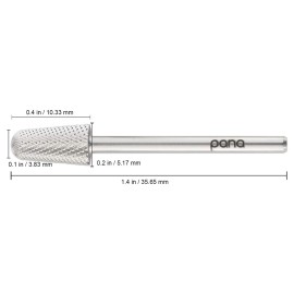 Pana 3/32 Safety Bit Nail Carbide Bit - for Electric Dremel Drill Machine (Extra Fine, Cone - Silver) Pana 3/32 Safety Bit Nail Carbide Bit - for Electric Dremel Drill Machine (Extra Fine, Cone - Silver)