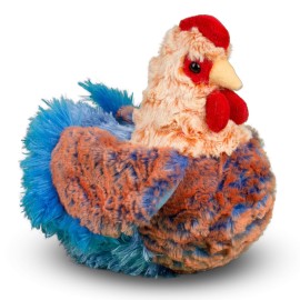 Douglas Henrietta Blue Lace Hen Chicken Plush Stuffed Animal
