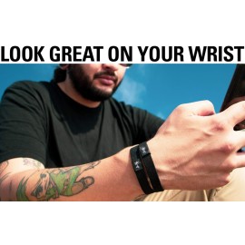 Hair Ties For Men | World-Famous Hair Ties For Guys | No-Break, No-Rip, No-Crease Bracelet Hair Bands | 4 Pcs Soft Elastic | 100 lb Strength (The Black Ties)