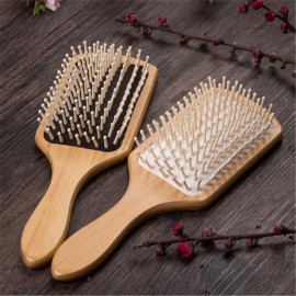 JYHY Keratin Oil Infused Wooden Hair Brush - Massage Paddle Brush for Beauty SPA, Big Size Detangler to Improve Hair Growth, White Wood Pins JYHY Keratin Oil Infused Wooden Hair Brush - Massage Paddle Brush for Beauty SPA, Big Size Detangler to Improve Hair Growth, White Wood Pins