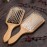 JYHY Keratin Oil Infused Wooden Hair Brush - Massage Paddle Brush for Beauty SPA, Big Size Detangler to Improve Hair Growth, White Wood Pins