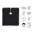 Cricket Static Free Haircutting Cape for Professional Stylist Salon Barbershop Hairdresser Anti-Static Cape for Haircuts, Adjustable Snap Neck Closure, Black