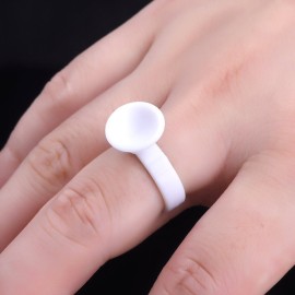 COOSKIN 100pcs Microblading Pigment Glue Rings Tattoo Ink Holder For Semi Permanent Makeup