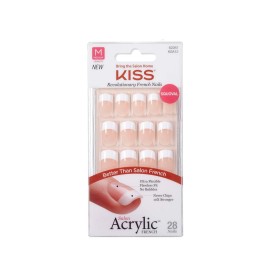 Kiss Salon Acrylic French 28 Count Medium Length Nude (Pack of 6) Kiss Salon Acrylic French 28 Count Medium Length Nude (Pack of 6)