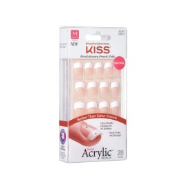 Kiss Salon Acrylic French 28 Count Medium Length Nude (Pack of 6) Kiss Salon Acrylic French 28 Count Medium Length Nude (Pack of 6)