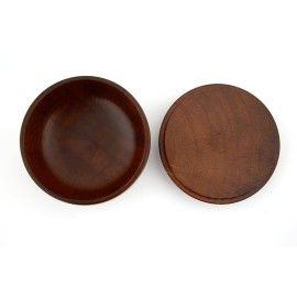Grandslam Wooden Shaving Bowl with Lid Shaving Soap Bowl for Men Easy to Lather Fits Wet Shaving (Oak Wood)