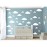 CUGBO 31pcs Big Clouds Vinyl Wall Decals DIY Wall Sticker Removable Wall Art Decor 4-10 inch for Living Room Nursery Kids Room(White)