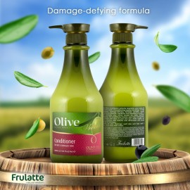 Olive Oil Moisturizing Hair Conditioner with Vitamin E, Shea Butter and Oils of Argan, Jojoba Seed and Wheat Germ for Dry and Damaged Hair