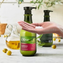 Olive Oil Moisturizing Hair Conditioner with Vitamin E, Shea Butter and Oils of Argan, Jojoba Seed and Wheat Germ for Dry and Damaged Hair