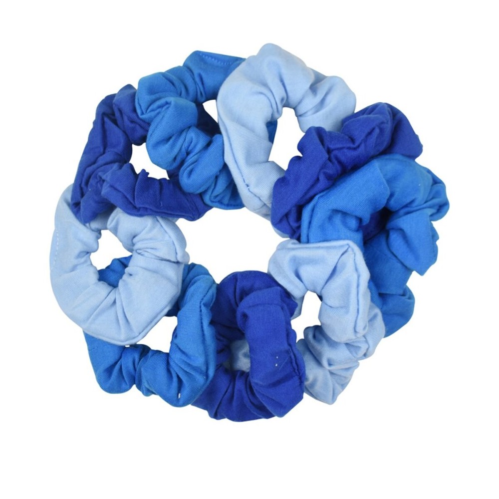 9 Pack Scrunchies Hair Ties (Blues)