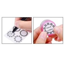 Kare & Kind Lip Balm Container Jars - for Cosmetics - 48-Pack - 6 Colors - DIY - Transparent - 5 Gram (5 ml/0.17 Oz) - Including 48 Writeable & 48 Printed Lip Balm Stickers - Screw Cap Lids - Empty