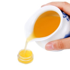 Kare & Kind Lip Balm Container Jars - for Cosmetics - 48-Pack - 6 Colors - DIY - Transparent - 5 Gram (5 ml/0.17 Oz) - Including 48 Writeable & 48 Printed Lip Balm Stickers - Screw Cap Lids - Empty