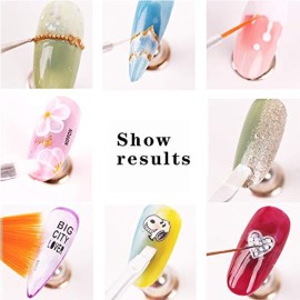 YIMART 20PCS Nail Art Design Dotting Painting Drawing Polish Brush Pen Tools