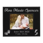 My Personal Memories Personalized New Baby Photo Frame - Custom Engraved Boy Girl Picture Frame (4 x 6)
