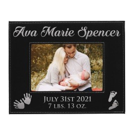 My Personal Memories Personalized New Baby Photo Frame - Custom Engraved Boy Girl Picture Frame (4 x 6)