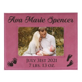 My Personal Memories Personalized New Baby Photo Frame - Custom Engraved Boy Girl Picture Frame (4 x 6)