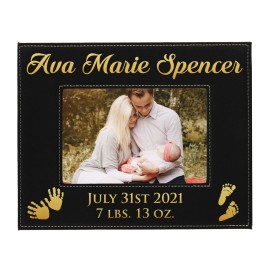 My Personal Memories Personalized New Baby Photo Frame - Custom Engraved Boy Girl Picture Frame (4 x 6)