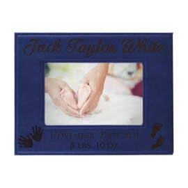 My Personal Memories Personalized New Baby Photo Frame - Custom Engraved Boy Girl Picture Frame (4 x 6)