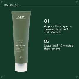 Aveda Botanical Kinetics Deep Cleansing Clay Masque | Clarifying Masque for Oily Skin | with Kaolin and Bentonite Clay | 91% Naturally Derived*, 4.2 Fl Oz