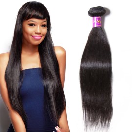 UNice Hair Icenu Series 8A Brazilian Straight Virgin Hair 1 Bundle Unprocessed Human Hair Extensions Weave Natural Color (24, 1B color) UNice Hair Icenu Series 8A Brazilian Straight Virgin Hair 1 Bundle Unprocessed Human Hair Extensions Weave Natural Color (24, 1B color)