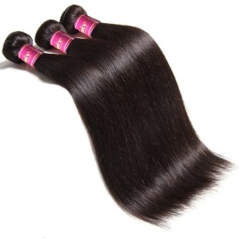 UNice Hair Icenu Series 8A Brazilian Straight Virgin Hair 1 Bundle Unprocessed Human Hair Extensions Weave Natural Color (24, 1B color) UNice Hair Icenu Series 8A Brazilian Straight Virgin Hair 1 Bundle Unprocessed Human Hair Extensions Weave Natural Color (24, 1B color)