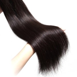 UNice Hair Icenu Series 8A Brazilian Straight Virgin Hair 1 Bundle Unprocessed Human Hair Extensions Weave Natural Color (24, 1B color) UNice Hair Icenu Series 8A Brazilian Straight Virgin Hair 1 Bundle Unprocessed Human Hair Extensions Weave Natural Color (24, 1B color)