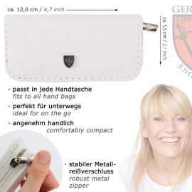 3 Swords Germany - brand quality 5 piece manicure pedicure grooming kit set with synthetic leather case ostrich white - Made in Germany 3 Swords Germany - brand quality 5 piece manicure pedicure grooming kit set with synthetic leather case ostrich white - Made in Germany