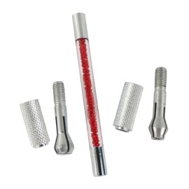 Xiaoyu 3 in 1 Crystal Multifunction Manual Tattoo Permanent Makeup Eyebrow Pen Microblading Pen - Red