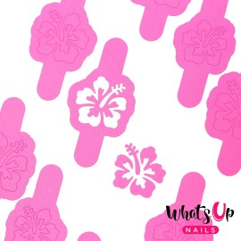 Whats Up Nails - Hibiscus Nail Vinyl Stencils for Nail Art Design (1 Sheet, 20 Stencils) Whats Up Nails - Hibiscus Nail Vinyl Stencils for Nail Art Design (1 Sheet, 20 Stencils)