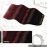 Moresoo Human Hair Clip Extensions Balayage Black to Burgundy Real Hair Ombre Black to Wine Red Double Weft Clip in Human Hair Extensions 7Pcs/120G 24inch