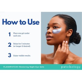 Patchology Restoring Eye Gel Patches with Retinol & Collagen - Eye Masks for Dark Circles, Puffy Eyes & Wrinkles - Anti-Aging Overnight Eye Pads Set - Brighten Skin Care for Eye Bags (30 Pairs)