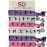 SportyBella Hair Ties & Ponytail Holders for Gymnastics - Girls Hair Accessories, No Crease Elastics, Gift for Gymnasts & Coaches (Purple/Pink), 5pcs