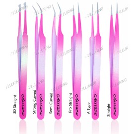 Alluring Ombre Bright Pink & Light Blue Tweezers Alluring Ombre Bright Pink & Light Blue Tweezers