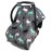 Dear Baby Gear Car Seat Cover for Boys & Girls - Baby Carseat Canopy w/Snap Opening - Infant Seat Cover - Stroller & Nursing Covers - Newborn Carrier Canopy - 40x30 (Mint Moose, Black Grey Aztec)