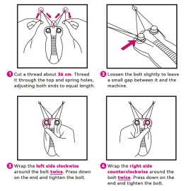 WAYCOM Ladies Facial Hair Remover Electric Women\'s Beauty Epilator Facial Threading Hair Removal Shaver Face Massager Pull Faces Delicate Device Depilation -Birthday Christmas Day Present(Purple)