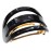 France Luxe Cutout Oval Ponytail Barrette - Nacro Black