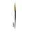 Alluring Chrome with Gold Tip Tweezers for Eyelash Extension - Straight