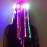 Wiekose LED Flashing Fiber Optic Hair Accessories - Multicolor Changing Barrettes for Party, Dancing, and Braiding (10 Pieces)