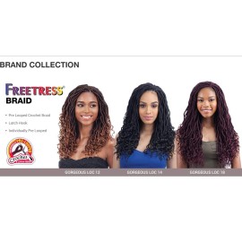GODDESS LOC 14 (4 Medium Brown) - FreeTress Synthetic Crochet Braid