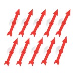 edxeducation Suction Spinners - Set of 10 - Arrow Spinner for Games - Versatile Tool for Home and Classroom Probability Activities