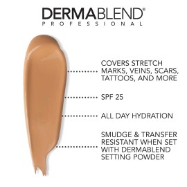 Dermablend Leg and Body Makeup Foundation with SPF 25, 40N Medium Natural, 3.4 Fl. Oz. Dermablend Leg and Body Makeup Foundation with SPF 25, 40N Medium Natural, 3.4 Fl. Oz.