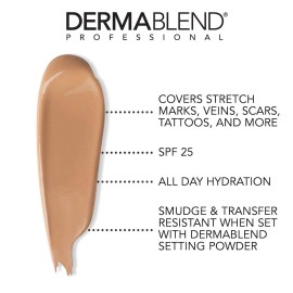 Dermablend Leg and Body Makeup Foundation with SPF 25, 25W Light Sand, 3.4 Fl. Oz. Dermablend Leg and Body Makeup Foundation with SPF 25, 25W Light Sand, 3.4 Fl. Oz.