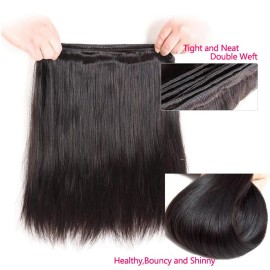 QinMei Brazilian Straight Hair 3 Bundles 10A 100% Virgin Unprocessed Human Hair Weave Extensions Brazilian Remy Straight Human Hair Bundles Natural Black Color (20 22 24 inch) QinMei Brazilian Straight Hair 3 Bundles 10A 100% Virgin Unprocessed Human Hair Weave Extensions Brazilian Remy Straight Human Hair Bundles Natural Black Color (20 22 24 inch)